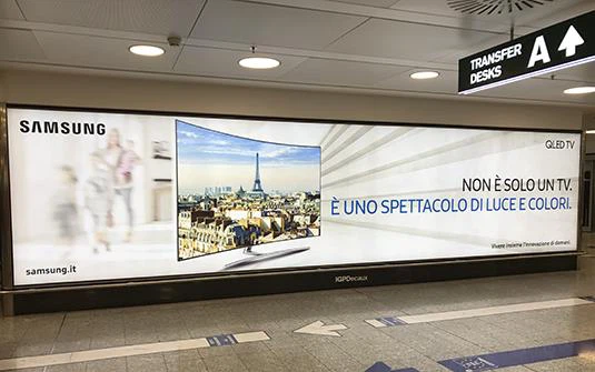 Bakgrundsbelyst tygbanner UV Latex-utskrift