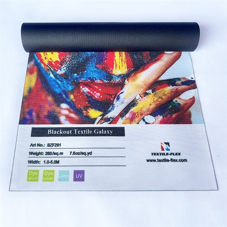 Black Back Blockout Display Fabric